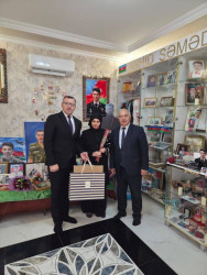 Şəhid ailələri ziyarət olunub