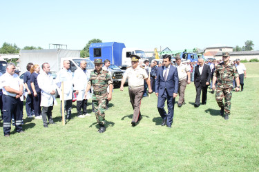 İsmayıllı şəhər Aşağıbaş stadionunda “Rayon hərbiləşdirilməmiş MM dəstələri ilə xəbərdarlıq toplanış üzrə nümunəvi mülki müdafiə məşqi” keçirilib.