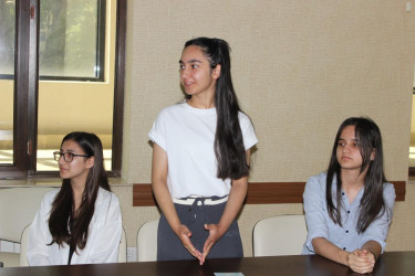 İsmayıllı rayonu üzrə Uşaq Səfirlər Məclisinin üzvləri ilə növbəti görüş keçirilib