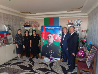 İsmayıllı rayonunda “Anım Günü” ilə əlaqədar olaraq şəhid ailələri ziyarət olunub