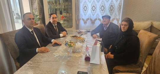 Şəhid ailələri ziyarət olunub