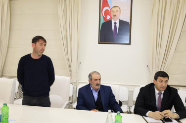 Xocalı soyqırımının 34-cü ildönümü ilə əlaqədar İsmayıllı rayonunda məskunlaşmış Xocalı sakinləri ilə görüş keçirilib