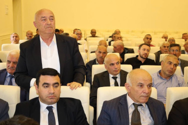 Bu gün İsmayıllı rayonunda kənd təsərrüfatının inkişafına dair geniş tərkibli görüş keçirilmişdir
