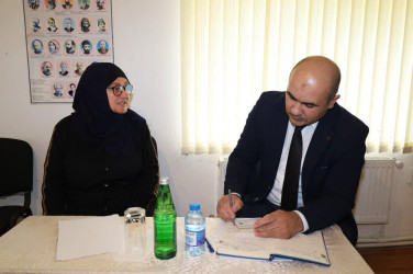 Vətəndaşlarla növbəti səyyar qəbul  rayonun Namazgah kəndində keçirilib