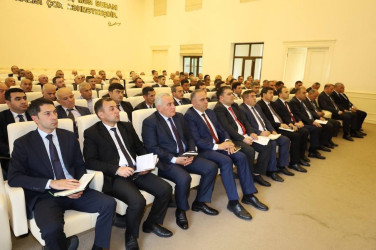 Bu gün İsmayıllı rayonunda kənd təsərrüfatının inkişafına dair geniş tərkibli görüş keçirilmişdir