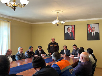 İsmayıllı rayonunun Lahıc qəsəbəsində və Cülyan kəndində "Sel və daşqınların dağıdıcı təsirinin qarşısının alınması istiqamətində qabaqlayıcı tədbirlərin görülməsi və təbii fəlakət zamanı əhalinin davranışı" mövzusunda maarifləndirici tədbir keçirilib