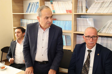 İsmayıllı şəhər 6 saylı tam orta məktəbinin kollektivi ilə görüş keçirilib
