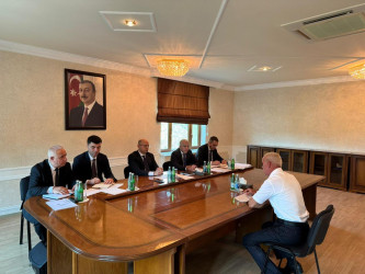 Energetika naziri Pərviz Şahbazov İsmayıllı rayon Heydər Əliyev Mərkəzində vətəndaşları qəbul edib