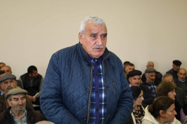 Vətəndaşlarla növbəti səyyar qəbul Gəraybəyli kəndində keçirilib