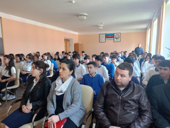 İsmayıllı şəhər 5 nömrəli tam orta ümumtəhsil məktəbində 8–10-cu sinif şagirdləri üçün zərərli vərdişlərlə mübarizəyə həsr olunmuş maarifləndirici görüş təşkil olundu