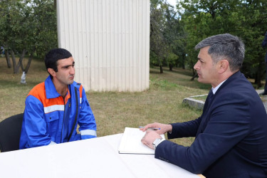 Vətəndaşlarla növbəti səyyar qəbul Tağlabiyan kəndində keçirildi