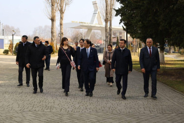 Yaponiyanın ölkəmizdəki səfiri İsmayıllıya səfər edib