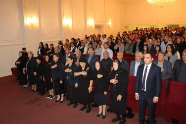 27 sentyabr-Anım Günü ilə əlaqədar  “Azaddır Vətənim” adlı tədbir keçirilib