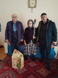 Şəhid ailələri ziyarət olunub