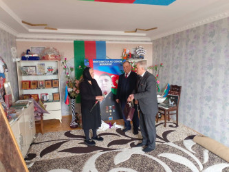 Şəhid ailələri ziyarət olunub