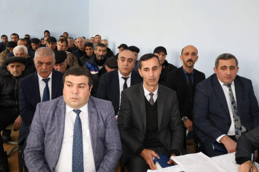 Vətəndaşlarla növbəti səyyar qəbul Talıstan kəndində keçirilib