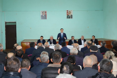 Vətəndaşlarla növbəti səyyar qəbul Mollaisaqlı kəndində keçirilib
