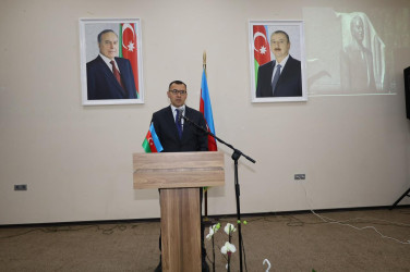 İsmayıllı rayonunun Basqal qəsəbəsində Ulu Öndər Heydər Əliyevin anadan olmasının 102 illiyinə həsr edilmiş tədbir keçirilib