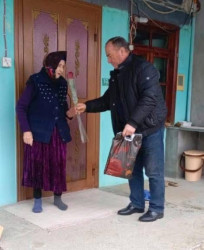 Şəhid ailələri ziyarət olunub