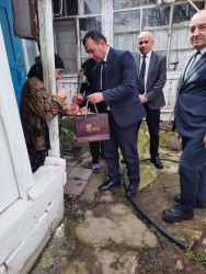 Şəhid ailələri ziyarət olunub