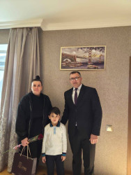 Şəhid ailələri ziyarət olunub