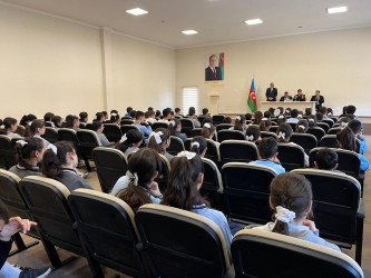 Məktəblilər və yeniyetmələrlə maarifləndirici görüş keçirilib