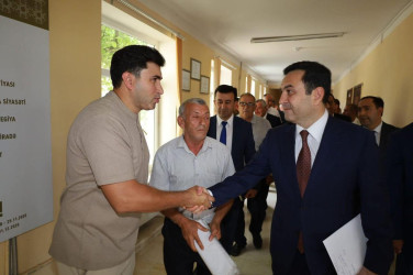 Vətəndaşlarla növbəti səyyar qəbul  rayonun Quşencə kəndində keçirilib