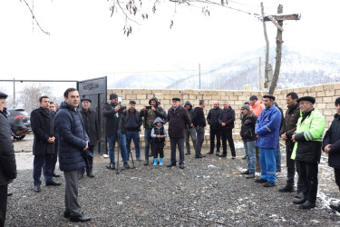 İsmayıllı rayonunun daha bir kəndi mavi yanacaqla təmin olunub