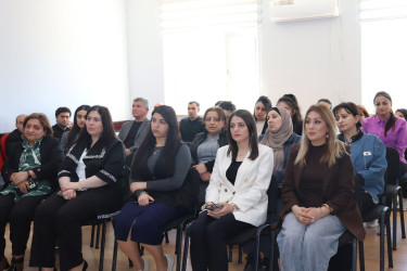 İsmayıllı Dövlət Peşə Təhsil Mərkəzində pedaqoji kollektivlə İdeoloji maarifləndirmə konsepsiyası çərçivəsində görüş keçirilib