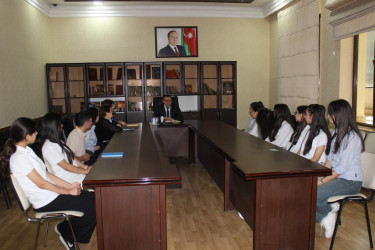 İsmayıllı rayonu üzrə Uşaq Səfirlər Məclisinin üzvləri ilə növbəti görüş keçirilib