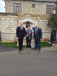 Şəhid ailələri ziyarət olunub