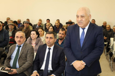 Vətəndaşlarla növbəti səyyar qəbul Gəraybəyli kəndində keçirilib