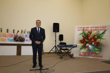 İsmayıllıda 5 Oktyabr – Beynəlxalq Müəllimlər Gününə həsr olunmuş tədbir keçirilib