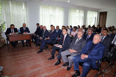 Vətəndaşlarla növbəti səyyar qəbul İsrayıl Həsənov adına 1 saylı tam orta məktəbdə keçirilib