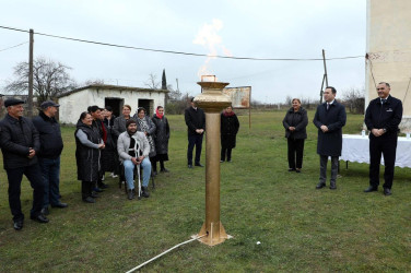Ruşan kəndinə mavi yanacaq verildi
