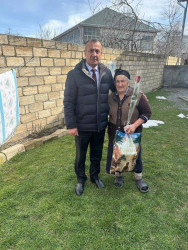 Şəhid ailələri ziyarət olunub