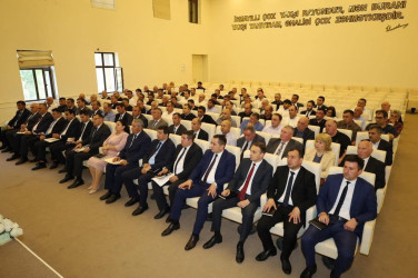 İsmayıllı rayonunda 2025-ci il turizm mövsümünün açılması ilə əlaqədar olaraq Rayon İcra Hakimiyyətinin inzibati binasında geniş tərkibdə tədbir keçirilib