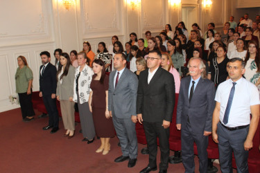 “18 sentyabr -Milli Musiqi Günü” nə həsr olunmuş “ Dahi bəstəkar Üzeyir Hacıbəyli- 141” adlı tədbir keçirilib.