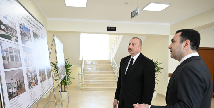 Prezident İlham Əliyev İsmayıllı şəhərində “Talıstan” liseyinin binasının açılışında iştirak edib