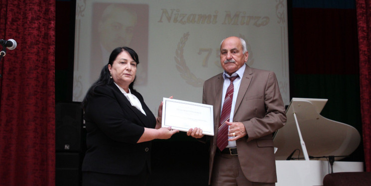 Tanınmış yazıçı-publisist Nizami Mirzənin yubileyi qeyd olunub