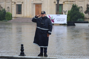İsmayıllı rayonunda 27 Sentyabr-Anım Günü münasibətilə ölkəmizin ərazi bütövlüyü uğrunda canlarından keçmiş şəhidlərimizin əziz  xatirəsi yad edilib