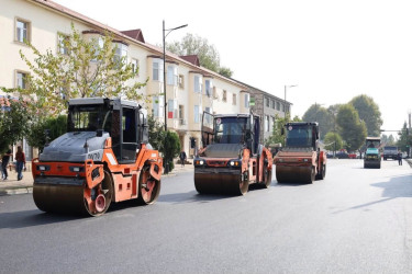 İsmayıllıda yol infrastrukturu yenilənir