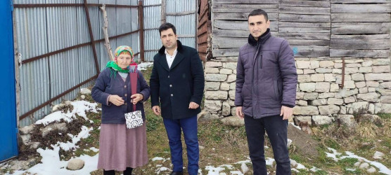 Şəhid ailələri ziyarət olunub