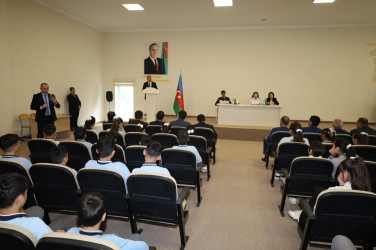Erkən evliliklər və qohum evliliklərinin qarşısının alınması məqsədilə  maarifləndirici tədbir keçirilib