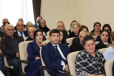 Vətəndaşlarla növbəti səyyar qəbul  İsmayıllı şəhər 4 saylə tam orta məktəbdə keçirilib