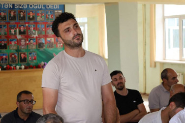 Vətəndaşlarla növbəti səyyar qəbul  rayonun Topçu kəndində keçirilib