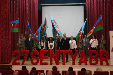 27 sentyabr-Anım Günü ilə əlaqədar  “Azaddır Vətənim” adlı tədbir keçirilib