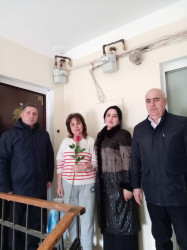 Şəhid ailələri ziyarət olunub