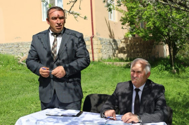 Vətəndaşlarla növbəti səyyar qəbul-görüşümüzü rayonun Çayqovuşan kəndində keçirdik