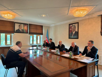 Energetika naziri Pərviz Şahbazov İsmayıllı rayon Heydər Əliyev Mərkəzində vətəndaşları qəbul edib